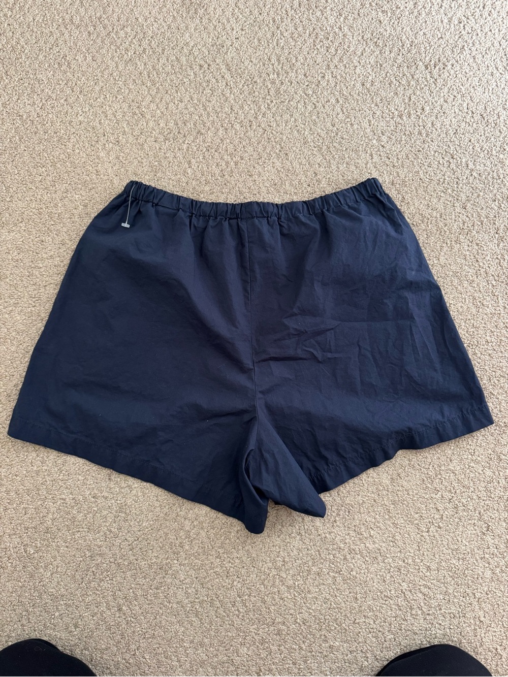 Banana Republic Navy Elastic-Waist Athletic Shorts